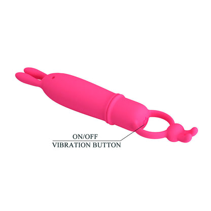 PRETTY LOVE - DELIA RABBIT VIBRATOR WITH RESISTANCE RING - My naughty haven #
