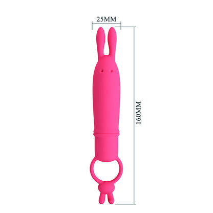PRETTY LOVE - DELIA RABBIT VIBRATOR WITH RESISTANCE RING - My naughty haven #