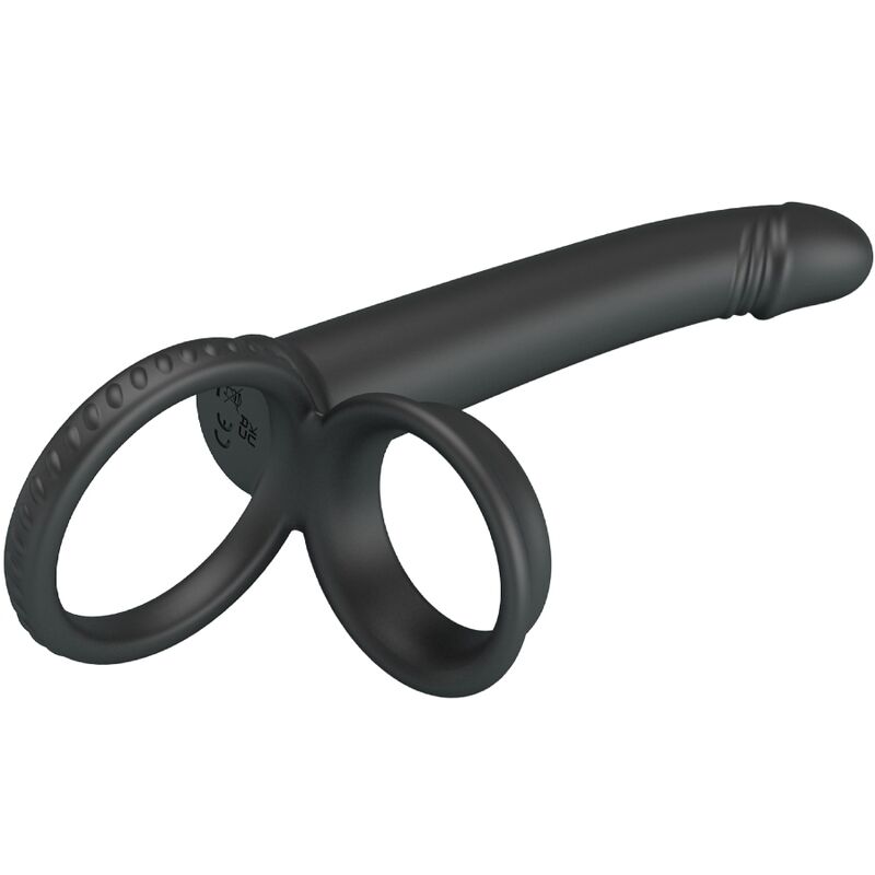 PRETTY LOVE - DILLION DOUBLE PENETRATION DOUBLE COCK RING BLACK - My naughty haven #