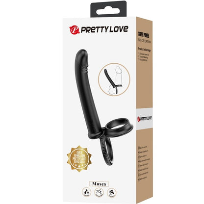 PRETTY LOVE - DILLION DOUBLE PENETRATION DOUBLE COCK RING BLACK - My naughty haven #
