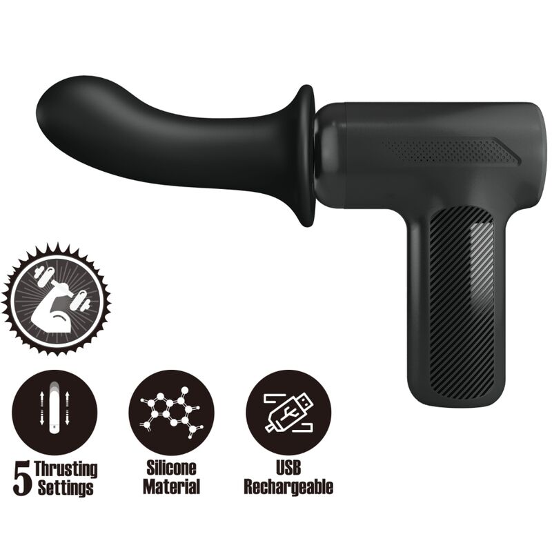 PRETTY LOVE - DJ DOCTOR MASSAGER 5 SETTINGS BLACK - My naughty haven #