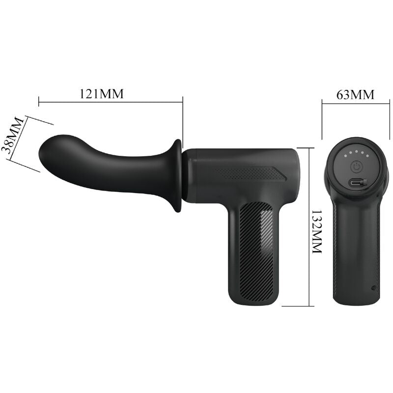 PRETTY LOVE - DJ DOCTOR MASSAGER 5 SETTINGS BLACK - My naughty haven #