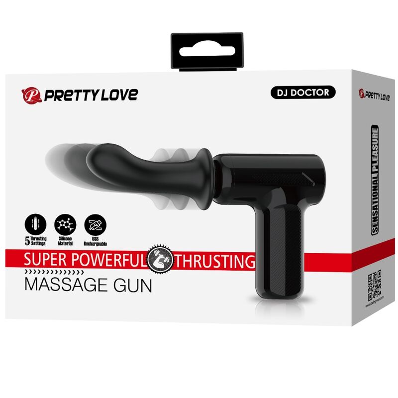 PRETTY LOVE - DJ DOCTOR MASSAGER 5 SETTINGS BLACK - My naughty haven #
