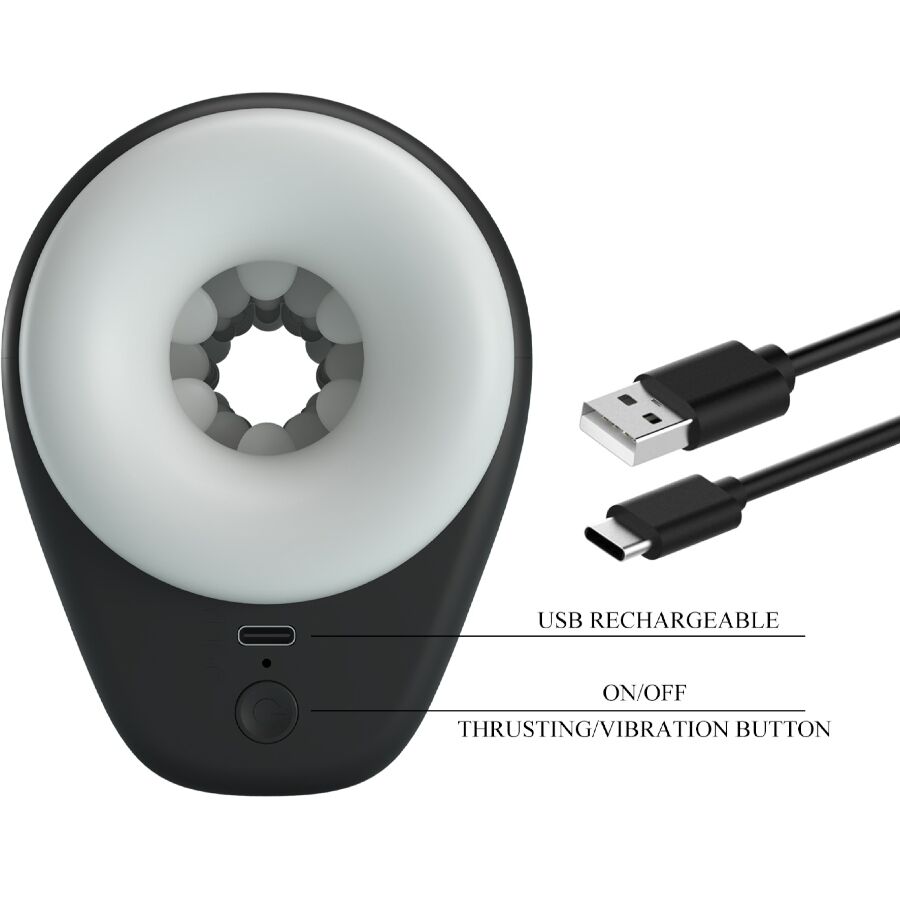 PRETTY LOVE - DJ GIRL MALE MASTURBATOR WITH VIBRATION 5 SETTINGS NEGRO - My naughty haven #