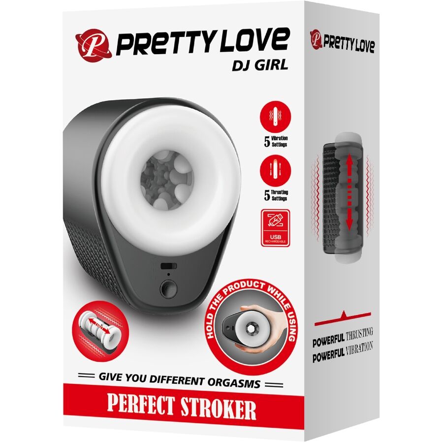 PRETTY LOVE - DJ GIRL MALE MASTURBATOR WITH VIBRATION 5 SETTINGS NEGRO - My naughty haven #