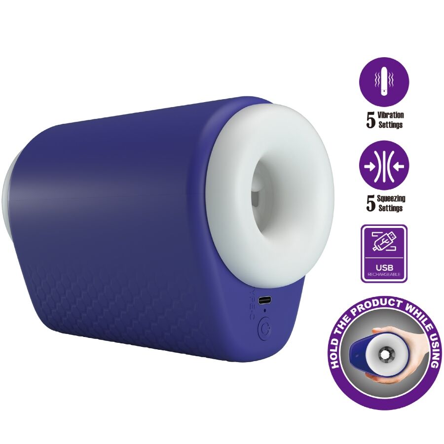 PRETTY LOVE - DJ LADY MALE MASTURBATOR WITH VIBRATION 5 SETTINGS PURPLE - My naughty haven #