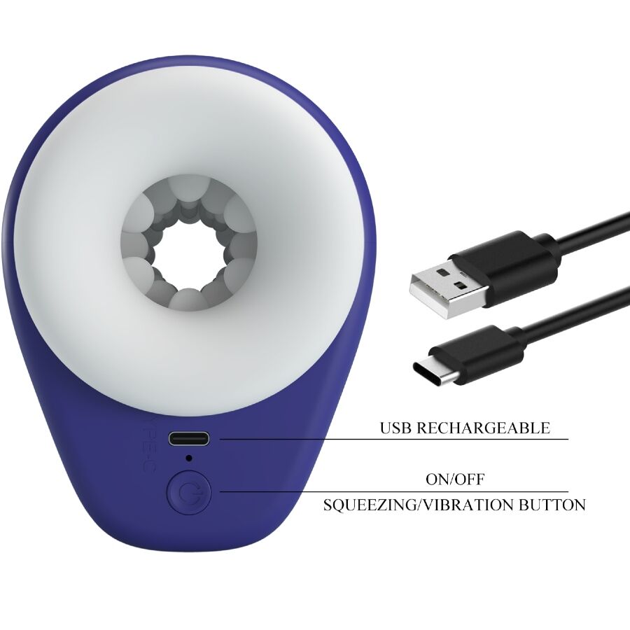 PRETTY LOVE - DJ LADY MALE MASTURBATOR WITH VIBRATION 5 SETTINGS PURPLE - My naughty haven #