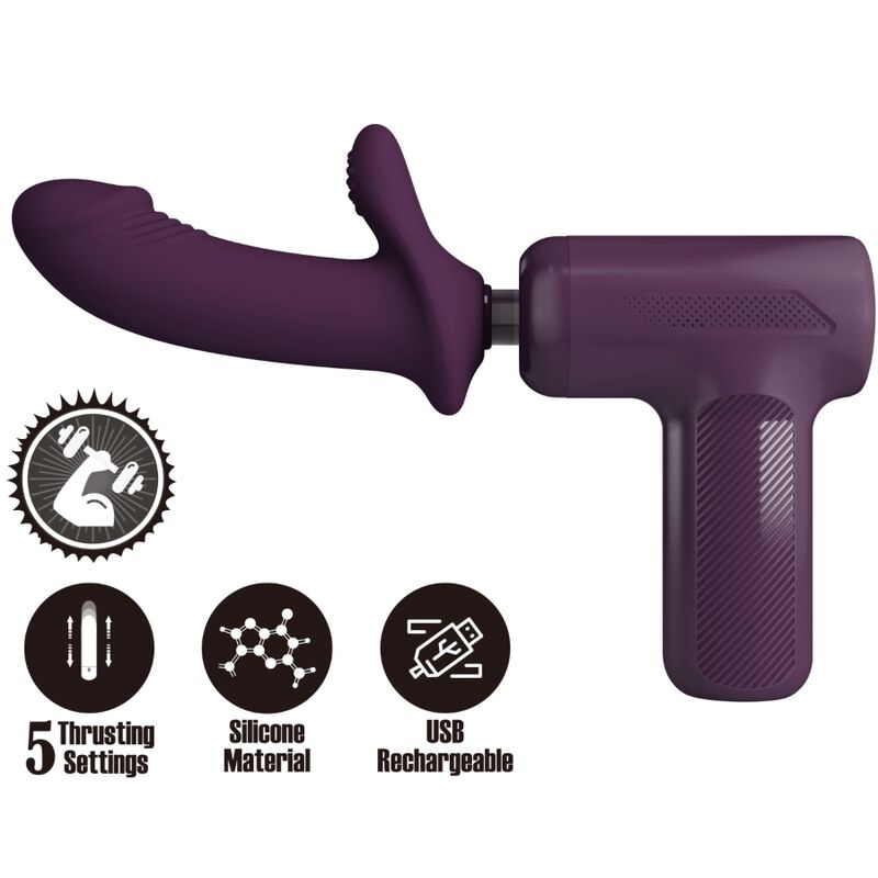 PRETTY LOVE - DJ SCHOLAR MASSAGER 5 SETTINGS PURPLE - My naughty haven #