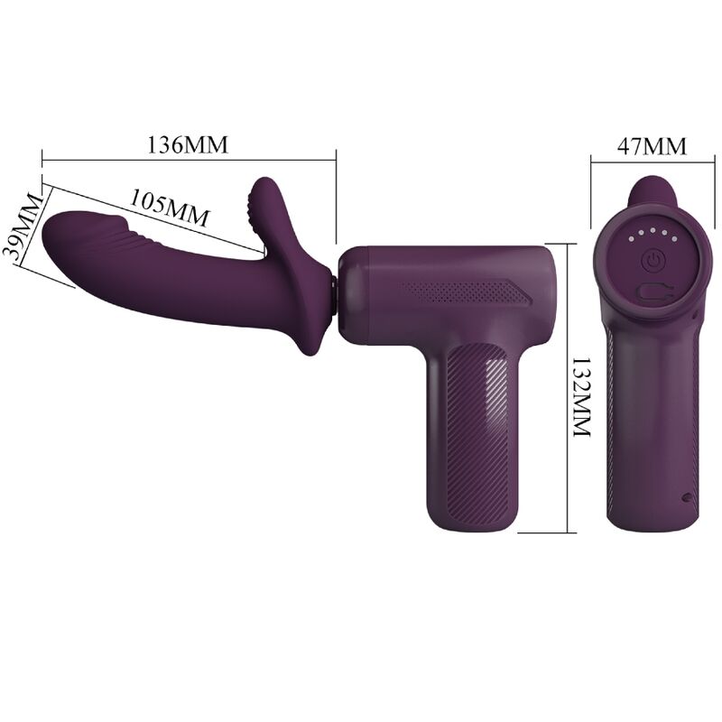 PRETTY LOVE - DJ SCHOLAR MASSAGER 5 SETTINGS PURPLE - My naughty haven #