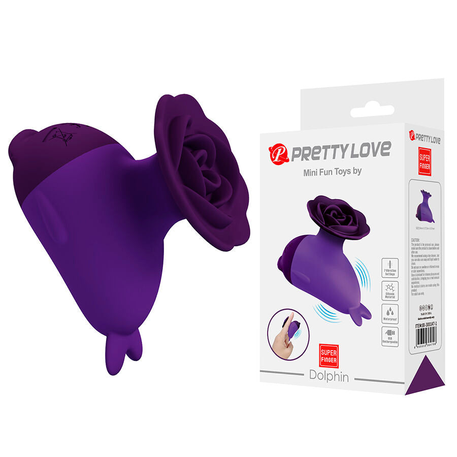 PRETTY LOVE - DOLPHIN MINI VIBRATOR WITH CLIP - My naughty haven #