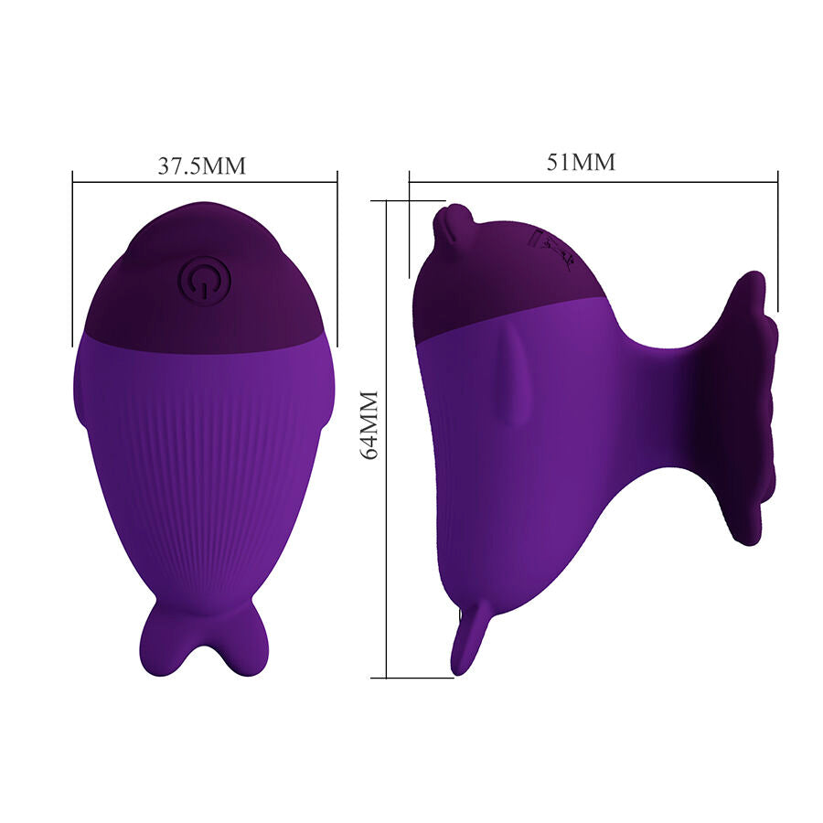 PRETTY LOVE - DOLPHIN MINI VIBRATOR WITH CLIP - My naughty haven #