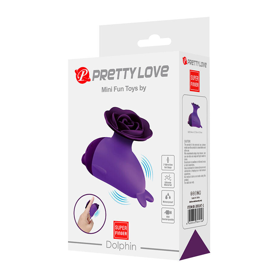 PRETTY LOVE - DOLPHIN MINI VIBRATOR WITH CLIP - My naughty haven #