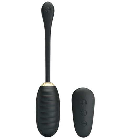 PRETTY LOVE - DOREEN LUXURY RECHARGEABLE VIBRATING EGG BLACK REMOTE CONTROL - My naughty haven #