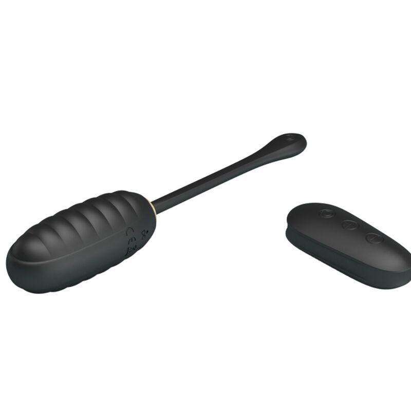 PRETTY LOVE - DOREEN LUXURY RECHARGEABLE VIBRATING EGG BLACK REMOTE CONTROL - My naughty haven #