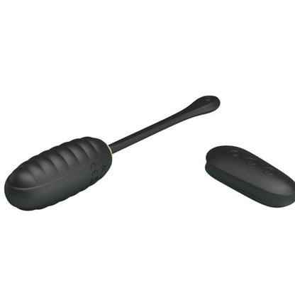 PRETTY LOVE - DOREEN LUXURY RECHARGEABLE VIBRATING EGG BLACK REMOTE CONTROL - My naughty haven #