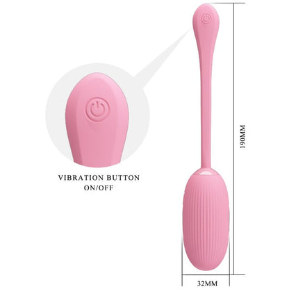 PRETTY LOVE - DOREEN PINK RECHARGEABLE VIBRATING EGG - My naughty haven #