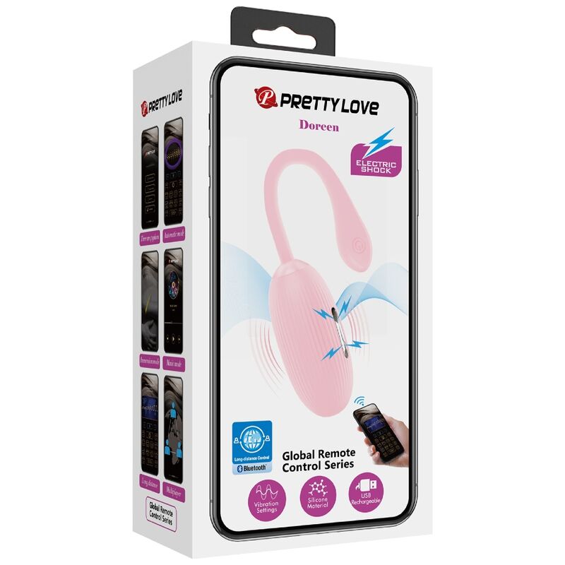 PRETTY LOVE - DOREEN PINK RECHARGEABLE VIBRATING EGG - My naughty haven #