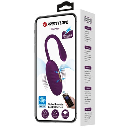 PRETTY LOVE - DOREEN PURPLE RECHARGEABLE VIBRATING EGG - My naughty haven #