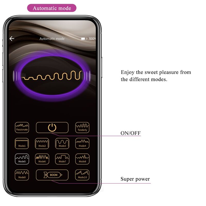 PRETTY LOVE - DOREEN PURPLE RECHARGEABLE VIBRATING EGG - My naughty haven #