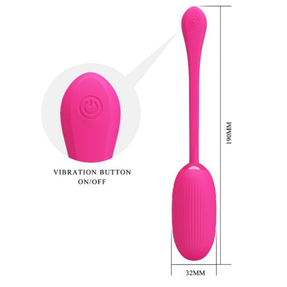 PRETTY LOVE - DOREEN RECHARGEABLE VIBRATING EGG MAGENTA REMOTE CONTROL - My naughty haven #