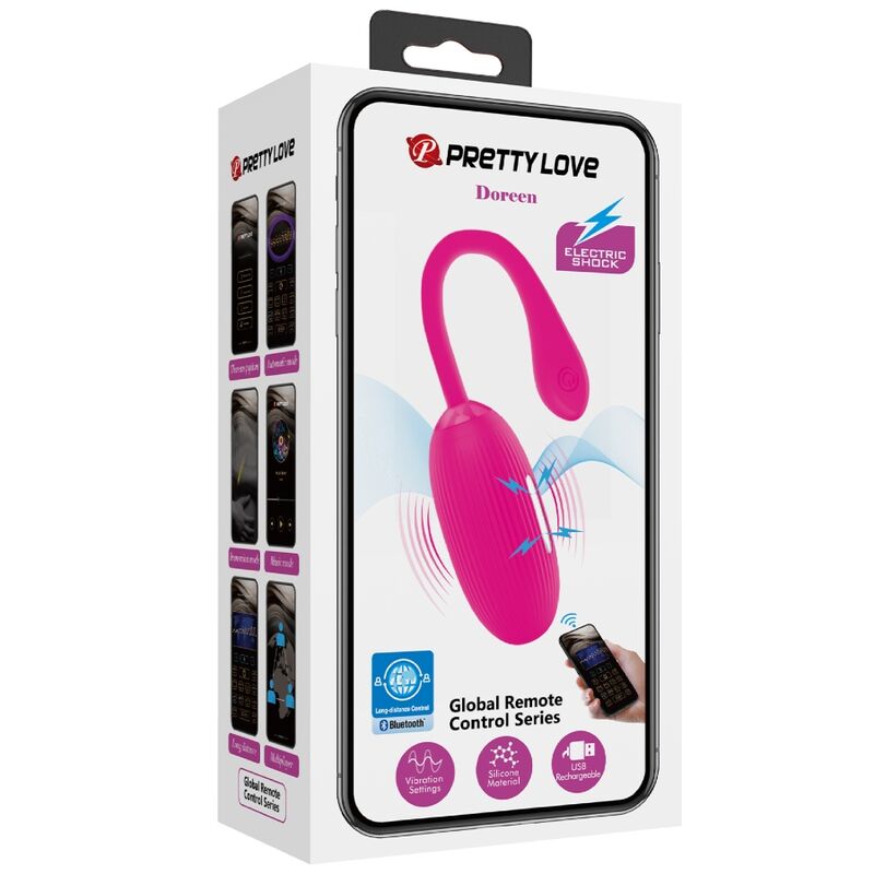 PRETTY LOVE - DOREEN RECHARGEABLE VIBRATING EGG MAGENTA REMOTE CONTROL - My naughty haven #