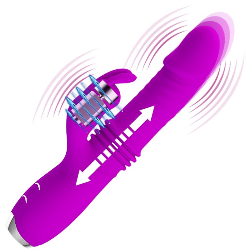 PRETTY LOVE - DOROTHY PURPLE RECHARGEABLE RABBIT VIBRATOR - My naughty haven #