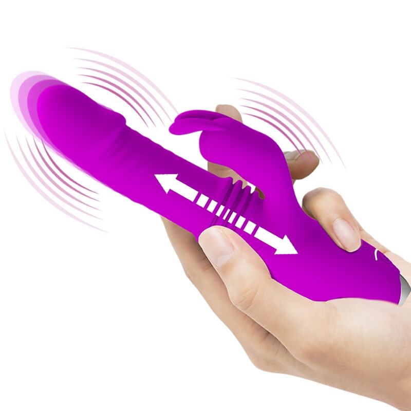 PRETTY LOVE - DOROTHY PURPLE RECHARGEABLE RABBIT VIBRATOR - My naughty haven #
