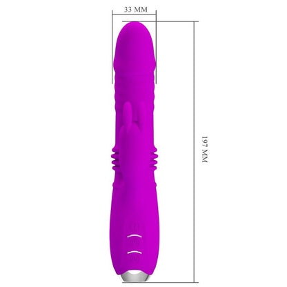 PRETTY LOVE - DOROTHY PURPLE RECHARGEABLE RABBIT VIBRATOR - My naughty haven #