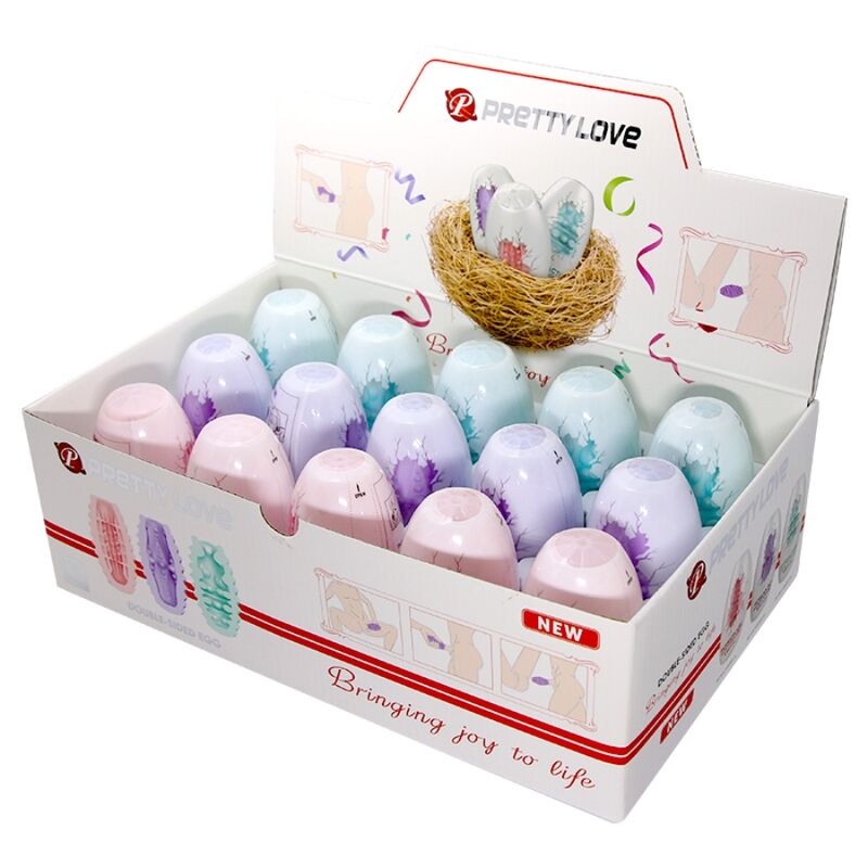 PRETTY LOVE - DOUBLE SIDED MASTURBATOR EGG 15 UNITS - My naughty haven #