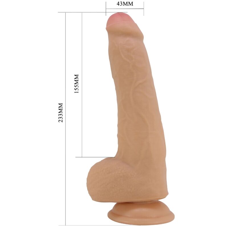 PRETTY LOVE - DRACO REALISTIC DILDO 23 CM FLESH - My naughty haven #