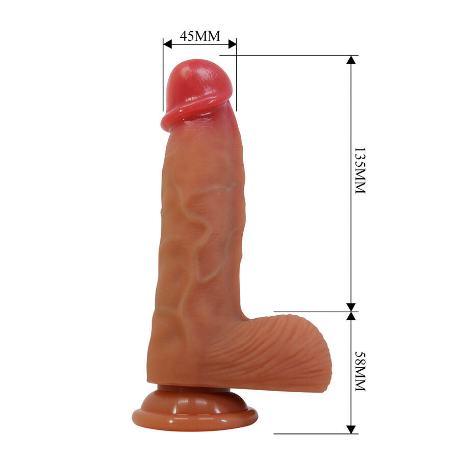 PRETTY LOVE - DUVALL REALISTIC DILDO WITH SUCTION CUP 19.3 CM -Ø- 4.5 CM - My naughty haven #