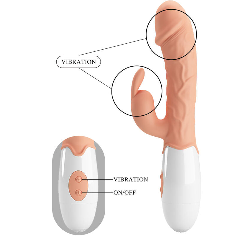 PRETTY LOVE - EASTER BUNNY VIBRATOR WITH STIMULATOR - My naughty haven #