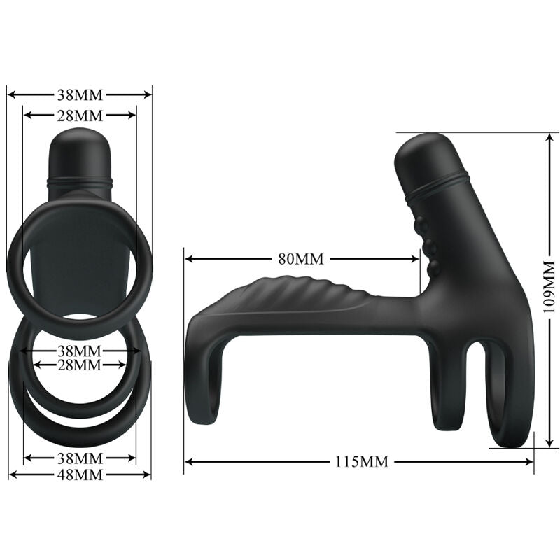 PRETTY LOVE - ELASTIC SOFT SILICONE EXTENSION SLEEVE - My naughty haven #