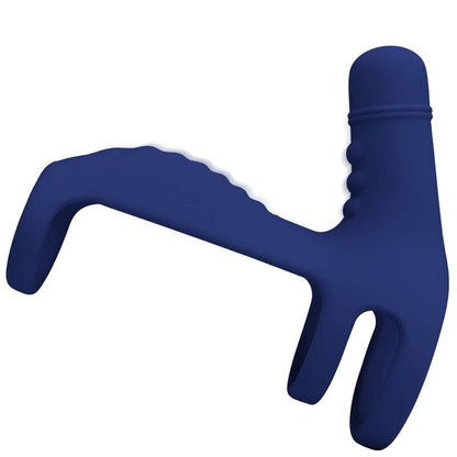 PRETTY LOVE - ELISH VIBRATING RING WITH EXTENSION BLUE - My naughty haven #