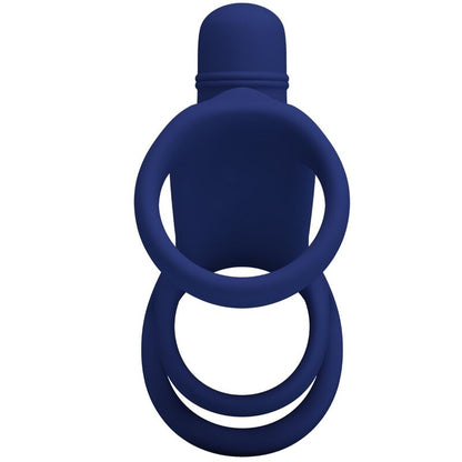 PRETTY LOVE - ELISH VIBRATING RING WITH EXTENSION BLUE - My naughty haven #