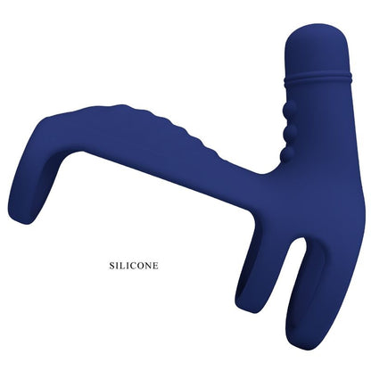PRETTY LOVE - ELISH VIBRATING RING WITH EXTENSION BLUE - My naughty haven #