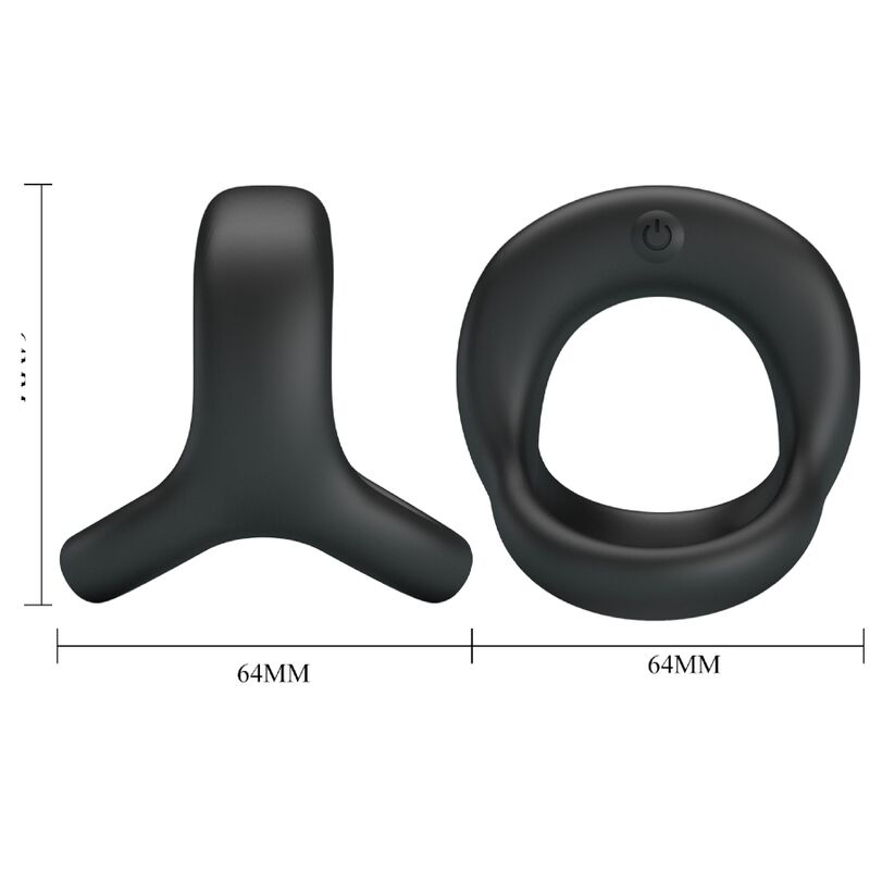 PRETTY LOVE - ELLIOTT  BLACK VIBRATOR RING - My naughty haven #