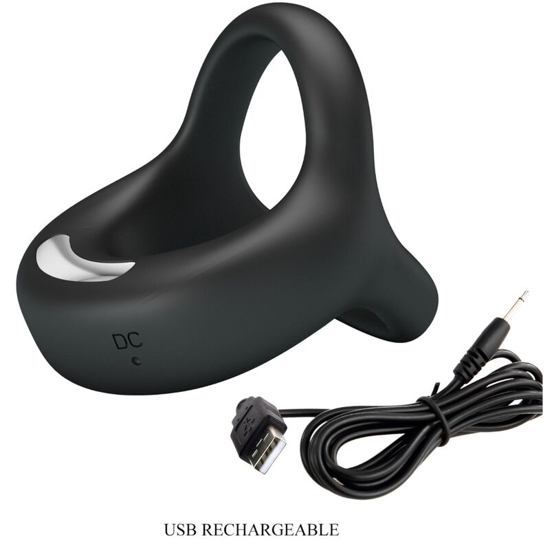 PRETTY LOVE - ELLIOTT  BLACK VIBRATOR RING - My naughty haven #