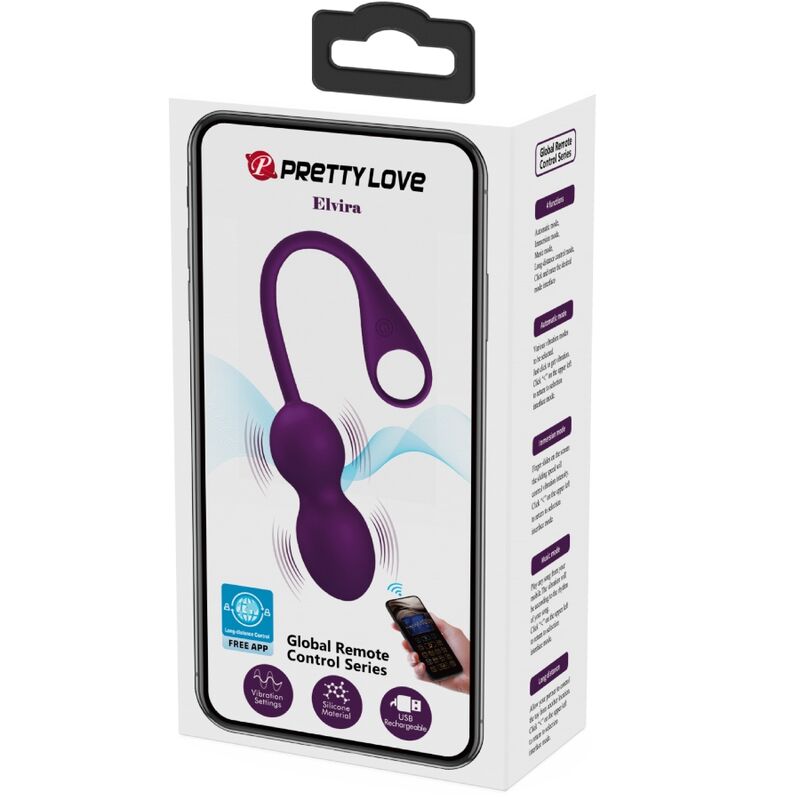 PRETTY LOVE - ELVIRA KEGEL BALLS APP REMOTE CONTROL PURPLE - My naughty haven #