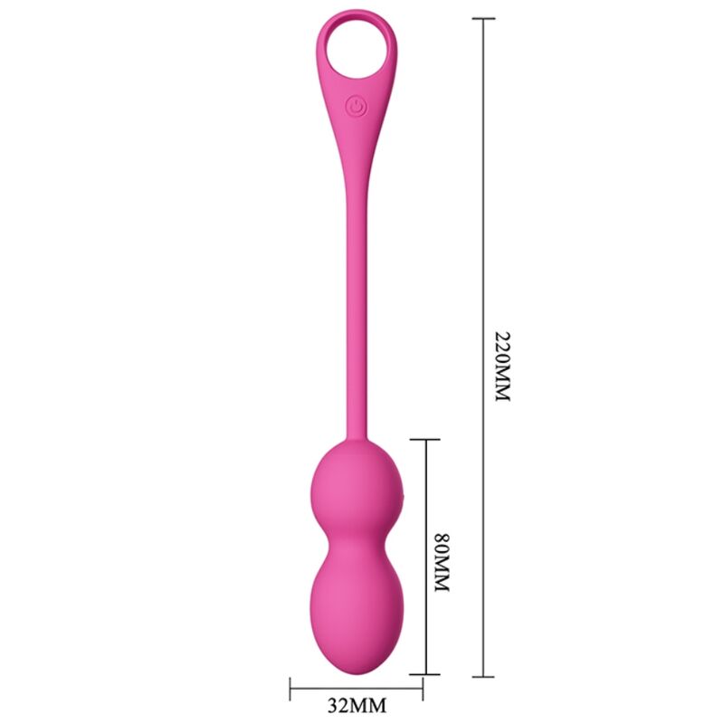 PRETTY LOVE - ELVIRA PINK RECHARGEABLE VIBRATING BALLS - My naughty haven #