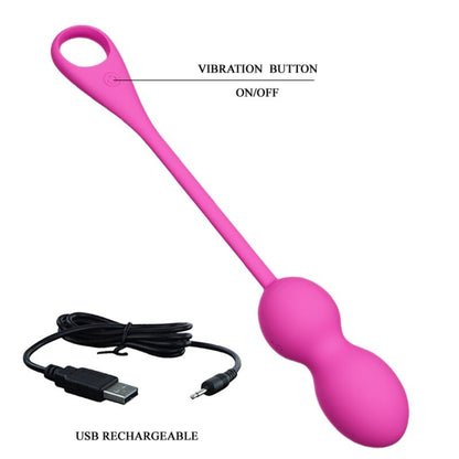 PRETTY LOVE - ELVIRA PINK RECHARGEABLE VIBRATING BALLS - My naughty haven #