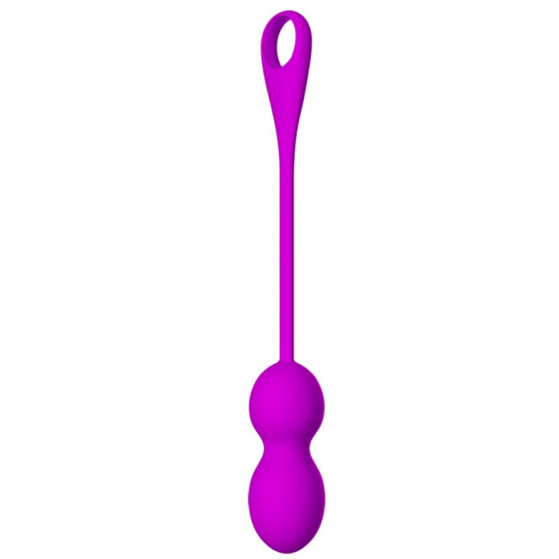 PRETTY LOVE - ELVIRA RECHARGEABLE VIBRATING BALLS PURPLE - My naughty haven #