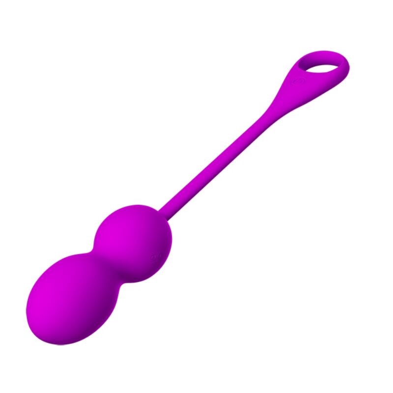 PRETTY LOVE - ELVIRA RECHARGEABLE VIBRATING BALLS PURPLE - My naughty haven #