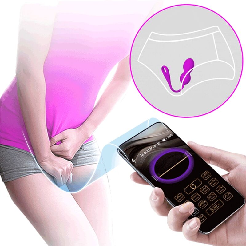 PRETTY LOVE - ELVIRA RECHARGEABLE VIBRATING BALLS PURPLE - My naughty haven #