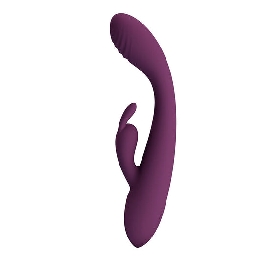 PRETTY LOVE - EMMA RABBIT PURPLE VIBRATOR WITH STIMULATOR - My naughty haven #