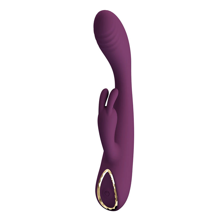 PRETTY LOVE - EMMA RABBIT PURPLE VIBRATOR WITH STIMULATOR - My naughty haven #
