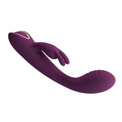 PRETTY LOVE - EMMA RABBIT PURPLE VIBRATOR WITH STIMULATOR - My naughty haven #