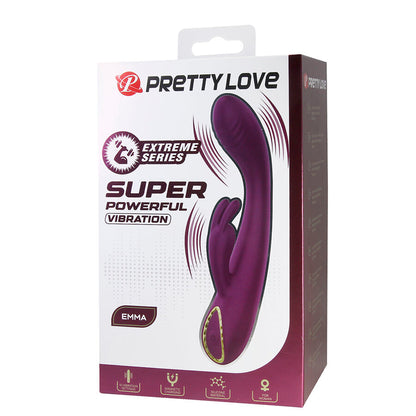 PRETTY LOVE - EMMA RABBIT PURPLE VIBRATOR WITH STIMULATOR - My naughty haven #