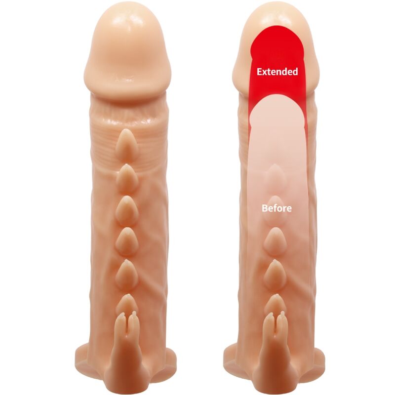 PRETTY LOVE - EMMIT PENIS SLEEVE + CLITORIS STIMULATOR FLESH - My naughty haven #