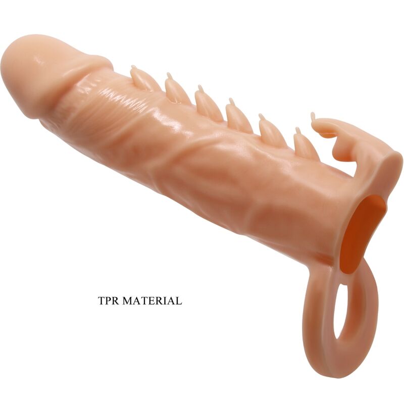 PRETTY LOVE - EMMIT PENIS SLEEVE + CLITORIS STIMULATOR FLESH - My naughty haven #